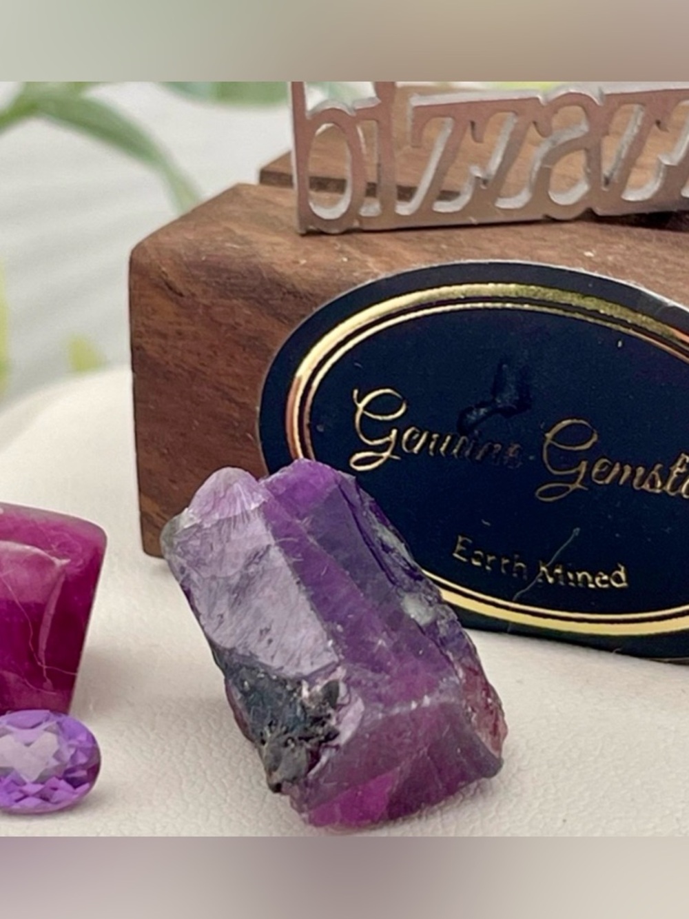 *SOLD*SOLD*38ct Purple Sapphire‼️19.63x 14.87x13.93 Rough Earth Mined in Purple